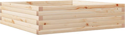 vidaXL - Plantenbak - 90x90x23 - cm - massief - grenenhout