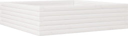 vidaXL - Plantenbak - 90x90x23 - cm - massief - grenenhout - wit