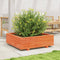 vidaXL - Plantenbak - 90x90x26,5 - cm - massief - grenenhout - wasbruin