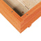 vidaXL - Plantenbak - 90x90x26,5 - cm - massief - grenenhout - wasbruin