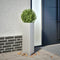 vidaXL - Plantenbak - driehoek - 30x26x75 - cm - gegalvaniseerd - staal