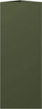 vidaXL - Plantenbak - driehoek - 30x26x75 - cm - staal - olijfgroen