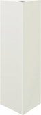 vidaXL - Plantenbak - driehoek - 30x26x75 - cm - staal - wit