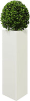 vidaXL - Plantenbak - driehoek - 30x26x75 - cm - staal - wit