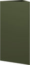 vidaXL - Plantenbak - driehoek - 40x34,5x70 - cm - staal - olijfgroen