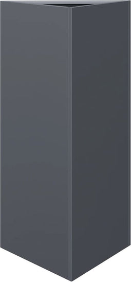 vidaXL - Plantenbak - driehoek - 40x34,5x70 - cm - staal - antracietkleurig
