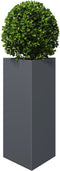 vidaXL - Plantenbak - driehoek - 40x34,5x70 - cm - staal - antracietkleurig
