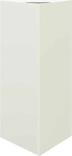 vidaXL - Plantenbak - driehoek - 40x34,5x70 - cm - staal - wit