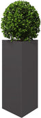 vidaXL - Plantenbak - driehoek - 40x34,5x70 - cm - staal - zwart