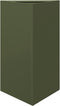 vidaXL - Plantenbak - driehoek - 50x43x75 - cm - staal - olijfgroen