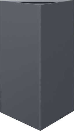 vidaXL - Plantenbak - driehoek - 50x43x75 - cm - staal - antracietkleurig