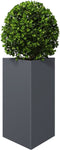 vidaXL - Plantenbak - driehoek - 50x43x75 - cm - staal - antracietkleurig