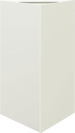 vidaXL - Plantenbak - driehoek - 50x43x75 - cm - staal - wit