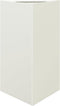 vidaXL - Plantenbak - driehoek - 50x43x75 - cm - staal - wit