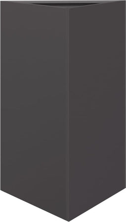 vidaXL - Plantenbak - driehoek - 50x43x75 - cm - staal - zwart