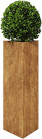 vidaXL - Plantenbak - driehoekig - 30x26x75 - cm - weervast - staal