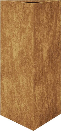 vidaXL - Plantenbak - driehoekig - 40x40x75 - cm - weervast - staal