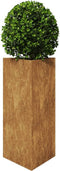 vidaXL - Plantenbak - driehoekig - 40x40x75 - cm - weervast - staal