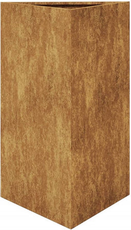vidaXL - Plantenbak - driehoekig - 50x43x75 - cm - weervast - staal