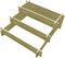 vidaXL - Plantenbak - drielaags - 90x90x35 - cm - geïmpregneerd - hout