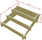 vidaXL - Plantenbak - drielaags - 90x90x35 - cm - geïmpregneerd - hout