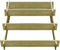 vidaXL - Plantenbak - drielaags - 90x90x35 - cm - geïmpregneerd - hout