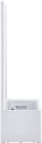 vidaXL - Plantenbak - hoog - met - latwerk - en - zelfbewateringssysteem - wit