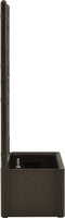 vidaXL - Plantenbak - hoog - met - latwerk - en - zelfbewateringssysteem - mokka