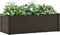 vidaXL - Plantenbak - hoog - met - zelfbewateringssysteem - 100x43x33 - cm - mokka