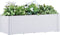 vidaXL - Plantenbak - hoog - met - zelfbewateringssysteem - 100x43x33 - cm - wit