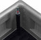 vidaXL - Plantenbak - hoog - met - zelfbewateringssysteem - 43x43x33 - cm - grijs