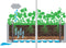 vidaXL - Plantenbak - hoog - met - zelfbewateringssysteem - 43x43x33 - cm - grijs