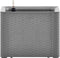 vidaXL - Plantenbak - hoog - met - zelfbewateringssysteem - 43x43x33 - cm - grijs