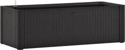 vidaXL - Plantenbak - hoog - zelfbewateringssysteem - 100x43x33 - cm - antraciet