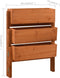 vidaXL - Plantenbak - inklapbaar - 60x14x75 - cm - massief - vurenhout - oranje