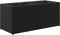 vidaXL - Plantenbak - met - 2 - potten - 72x30x32 - cm - poly - rattan - zwart