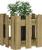 vidaXL - Plantenbak - met - hekontwerp - 30x30x30 - cm - geïmpregneerd - grenenhout