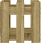 vidaXL - Plantenbak - met - hekontwerp - 30x30x30 - cm - geïmpregneerd - grenenhout