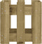 vidaXL - Plantenbak - met - hekontwerp - 30x30x30 - cm - geïmpregneerd - grenenhout