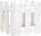 vidaXL - Plantenbak - met - hekontwerp - 30x30x30 - cm - massief - grenenhout - wit