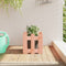 vidaXL - Plantenbak - met - hekontwerp - 30x30x30 - cm - massief - dougashout