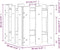 vidaXL - Plantenbak - met - hekontwerp - 30x30x30 - cm - massief - dougashout