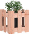 vidaXL - Plantenbak - met - hekontwerp - 30x30x30 - cm - massief - dougashout