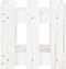 vidaXL - Plantenbak - met - hekontwerp - 30x30x30 - cm - massief - grenenhout - wit
