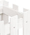 vidaXL - Plantenbak - met - hekontwerp - 30x30x30 - cm - massief - grenenhout - wit