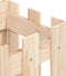 vidaXL - Plantenbak - met - hekontwerp - 30x30x30 - cm - massief - grenenhout