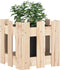 vidaXL - Plantenbak - met - hekontwerp - 30x30x30 - cm - massief - grenenhout
