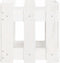 vidaXL - Plantenbak - met - hekontwerp - 30x30x30 - cm - massief - grenenhout - wit