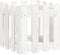 vidaXL - Plantenbak - met - hekontwerp - 40x40x40 - cm - massief - grenenhout - wit
