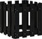 vidaXL - Plantenbak - met - hekontwerp - 40x40x40 - cm - massief - grenenhout - zwart